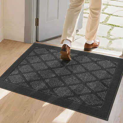 24x36 Dark Grey Plain Diamond Door Mats