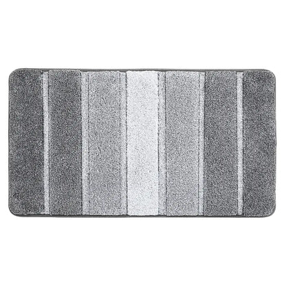 Grey pattern of ombre square bath rug