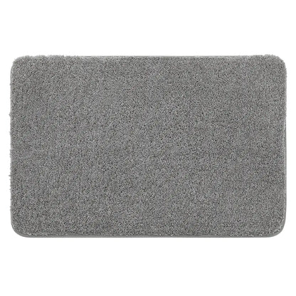 24x36 Grey Pattern of Plain Color Luxury Bath Rugs