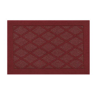 24x36 Red Pattern of Plain Diamond Door Mats