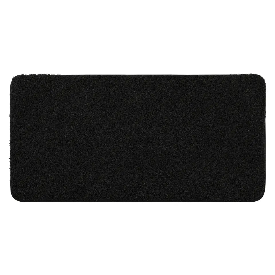 24x48 Black Pattern of Plain Color Luxury Bath Rugs