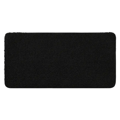 24x48 Black Pattern of Plain Color Luxury Bath Rugs