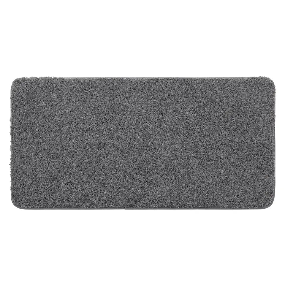24x48 Dark Grey Pattern of Plain Color Luxury Bath Rugs