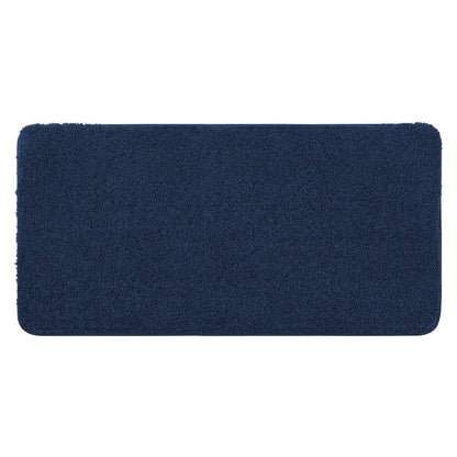 24x48 Navy Blue Pattern of Plain Color Luxury Bath Rugs