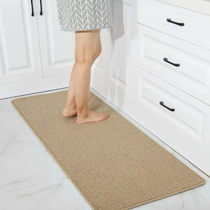 24x60 Beige Plain Kitchen Rugs