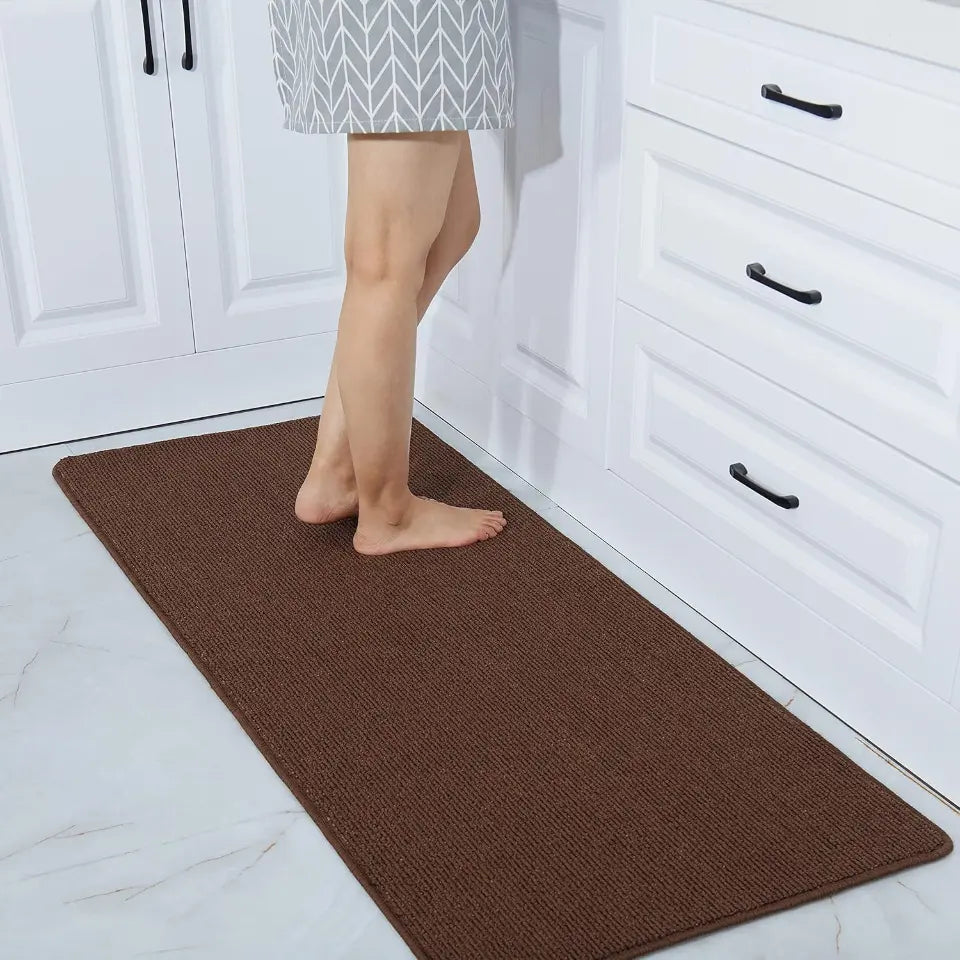 24x60 Brown Plain Kitchen Rugs