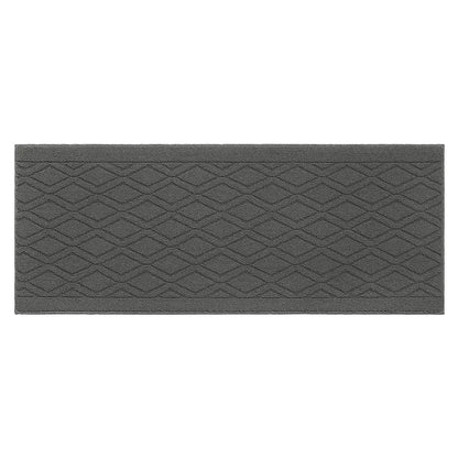 24x60 Grey Wave Geometric Kitchen Mat