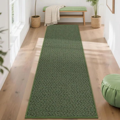 24x96 Green Chevron Front Door Runner