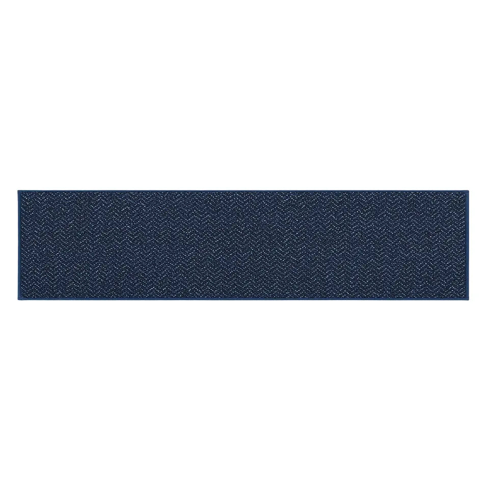 24x96 Navy Blue Pattern of Chevron Door Mats