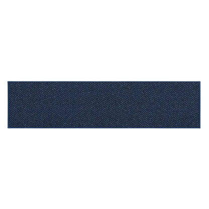 24x96 Navy Blue Pattern of Chevron Door Mats