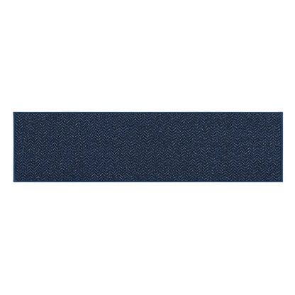31x120 Navy Blue Pattern of Chevron Door Mats