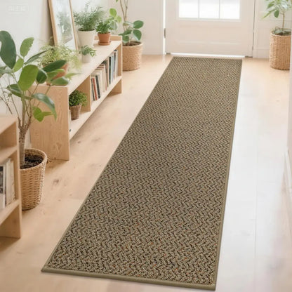 31x120 Taupe Chevron Front Door Runner