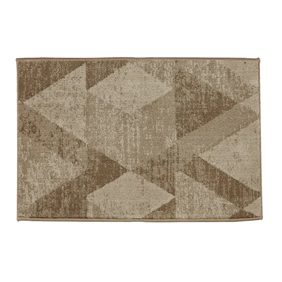 32x48 Beige Pattern of Geometric Abstract Front Door Rugs Inside