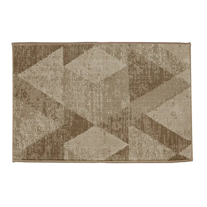 32x48 Beige Pattern of Geometric Abstract Front Door Rugs Inside