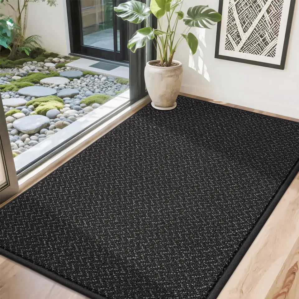 32x48 Black Chevron Door Mats