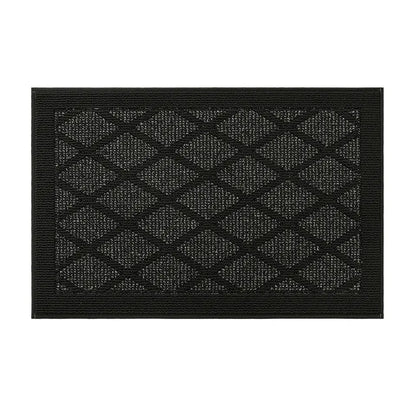 32x48 Black Pattern of Plain Diamond Door Mats