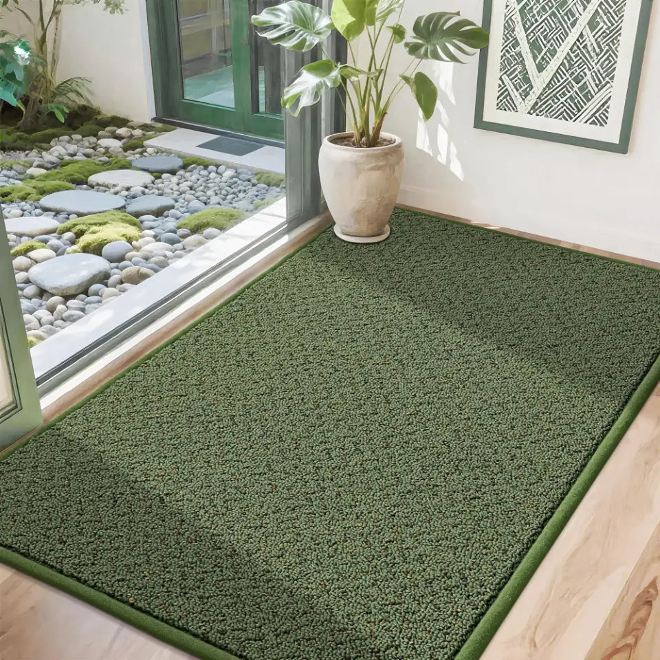 32x48 Green Chevron Door Mats