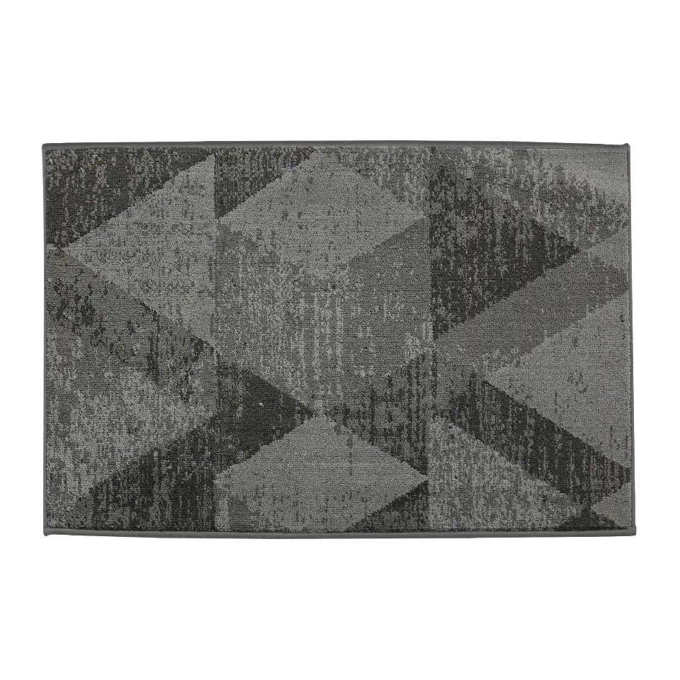 32x48 Grey Pattern of Geometric Abstract Front Door Rugs Inside