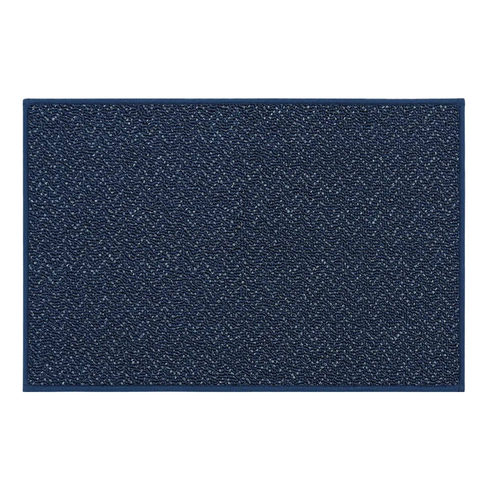 32x48 Navy Blue Pattern of Chevron Door Mats