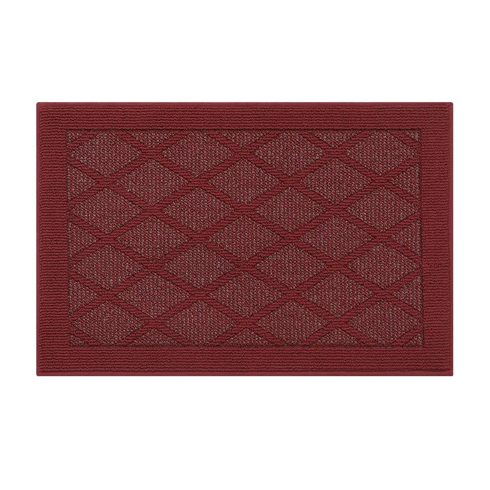 32x48 Red Pattern of Plain Diamond Door Mats