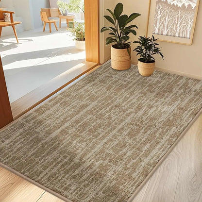 32x48 Taupe Abstract Carpet Front Door