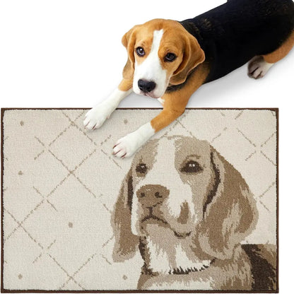 32x48 Taupe Dog Themed Doormats