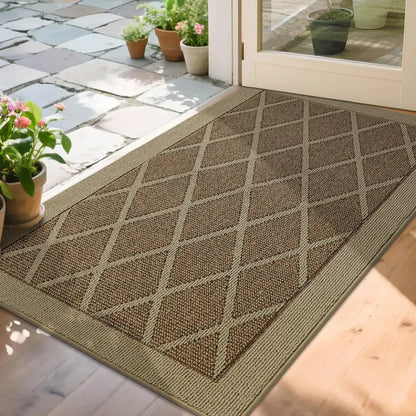 36x60 Beige Plain Diamond Door Mats