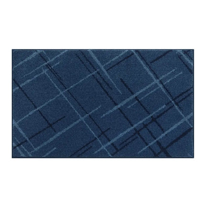 36x60 Blue Pattern of Abstract Buffalo Plaid Doormat