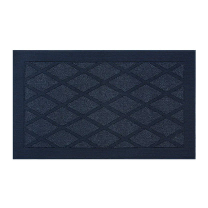 36x60 Blue Pattern of Plain Diamond Door Mats