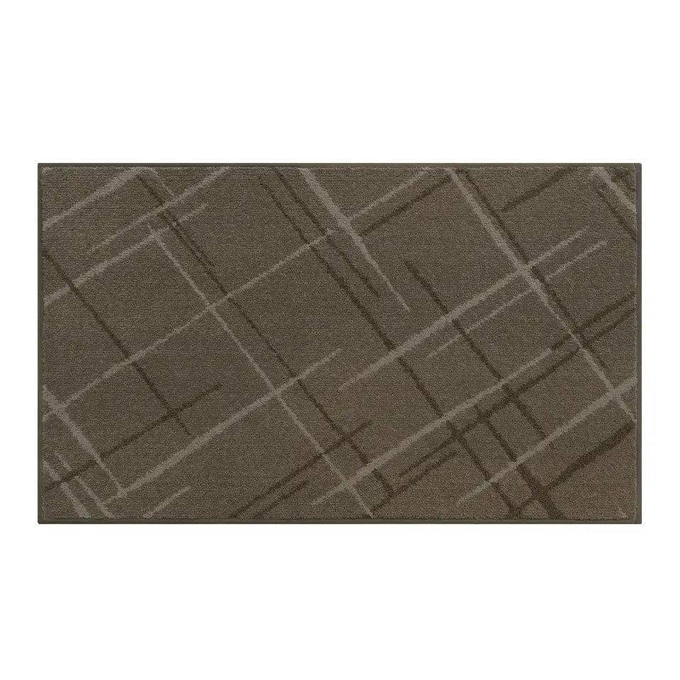 36x60 Brown Pattern of Abstract Buffalo Plaid Doormat