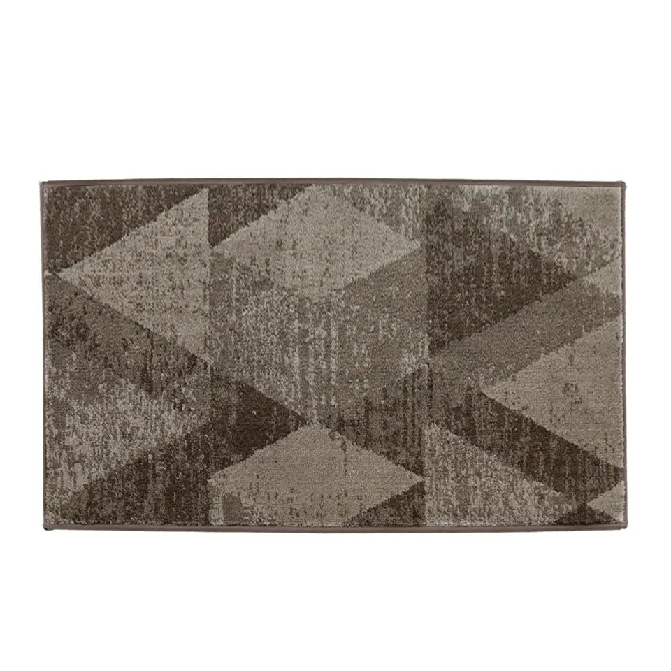 36x60 Brown Pattern of Geometric Abstract Front Door Rugs Inside
