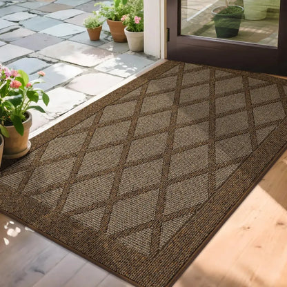 36x60 Brown Plain Diamond Door Mats