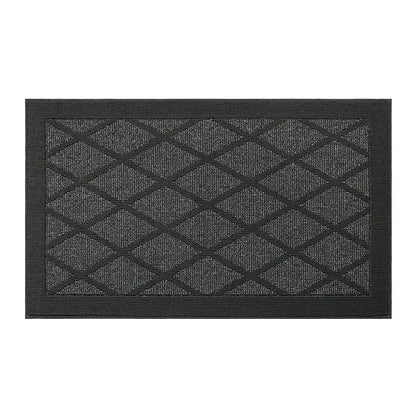 36x60 Dark Grey Pattern of Plain Diamond Door Mats