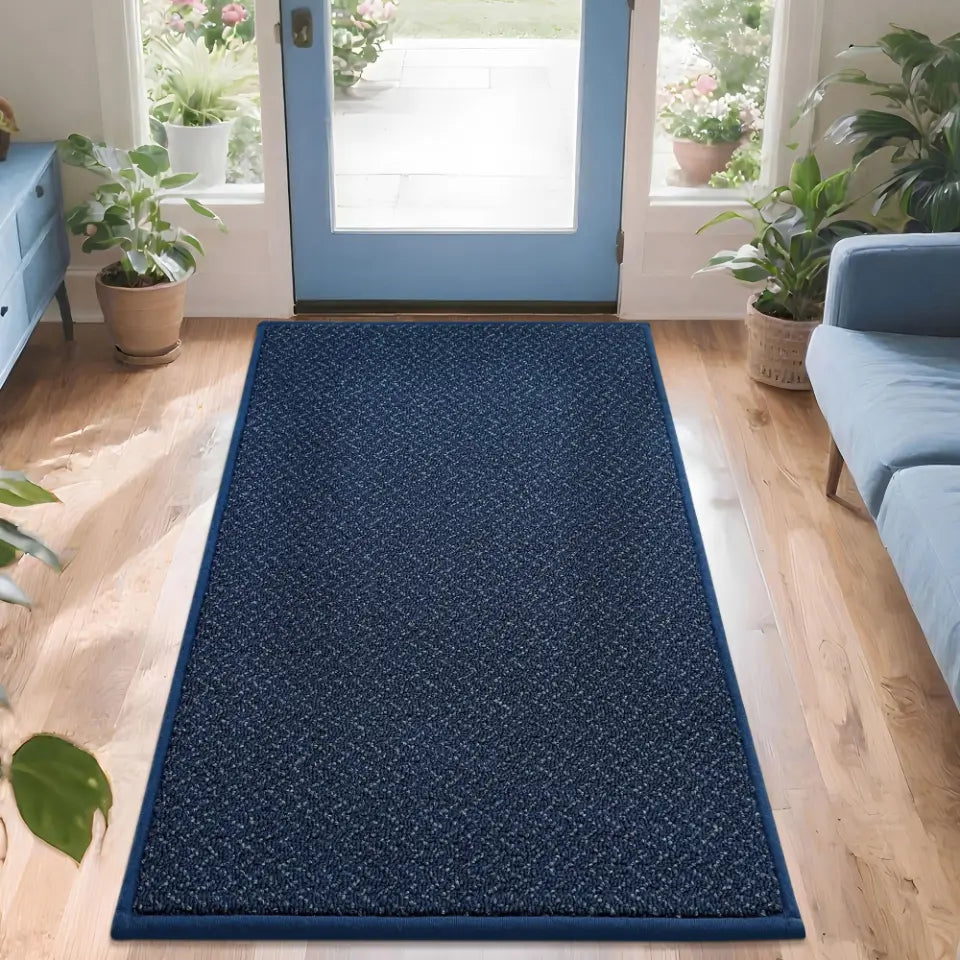 36x60 Navy Blue Chevron Door Mats