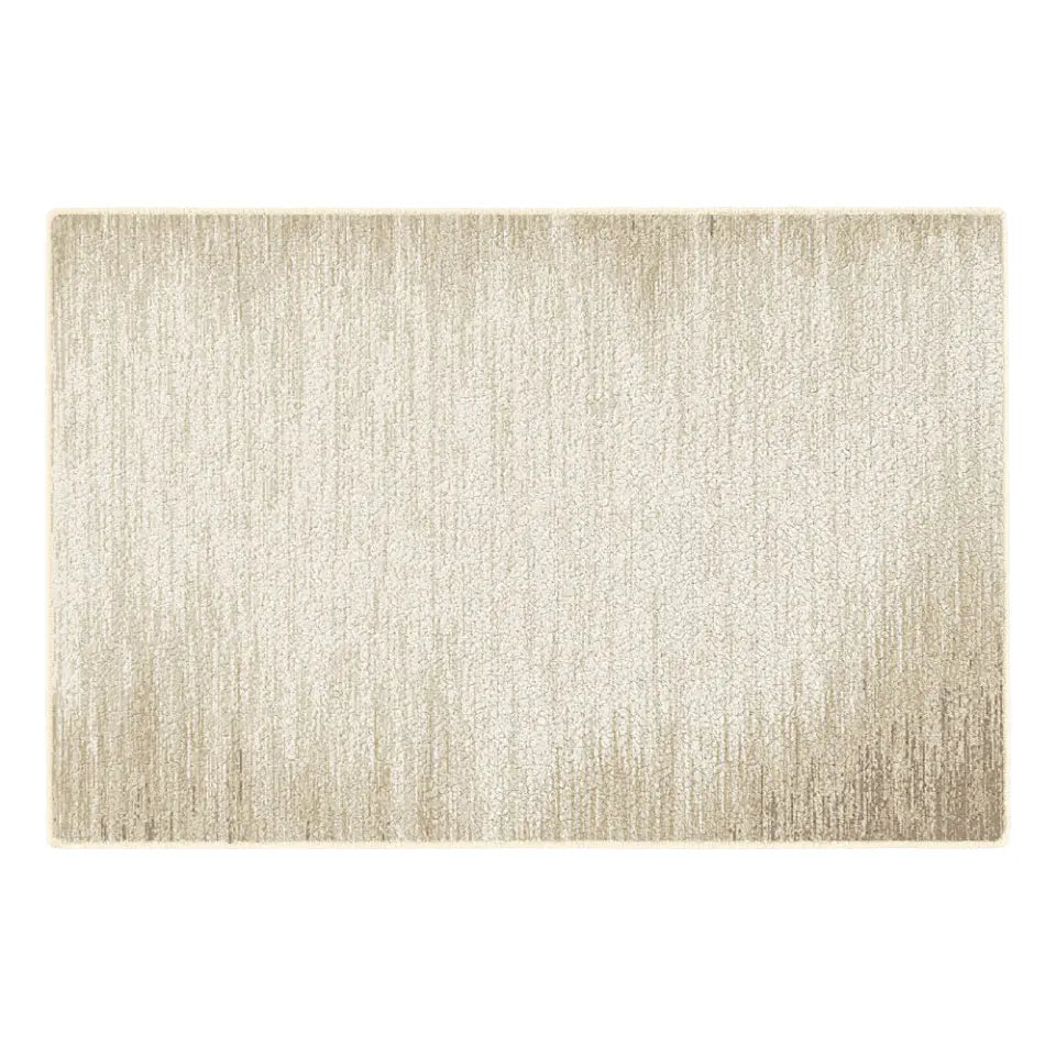 Beige area rug on a white background
