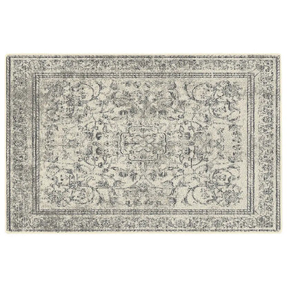 Decorative rug with intricate pattern on a white background