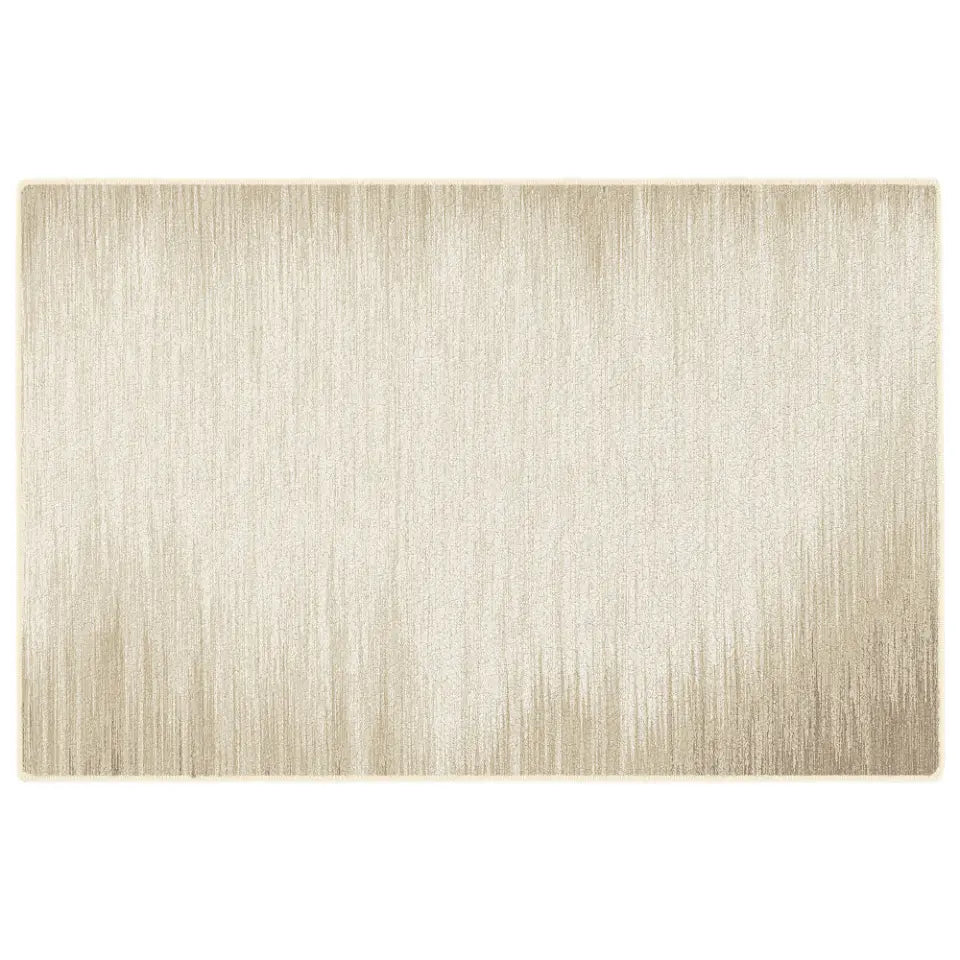 Beige area rug on a white background