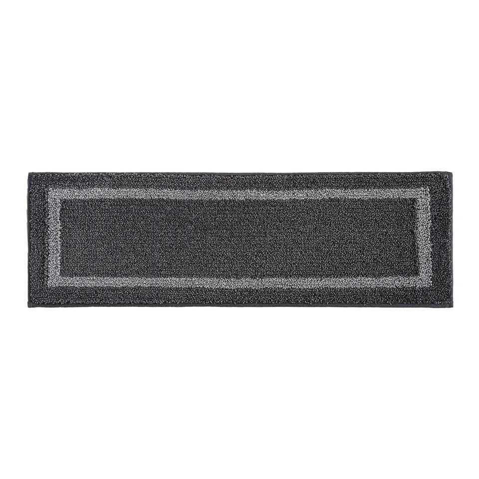 9x28 Black Carpet with Border for Stairs