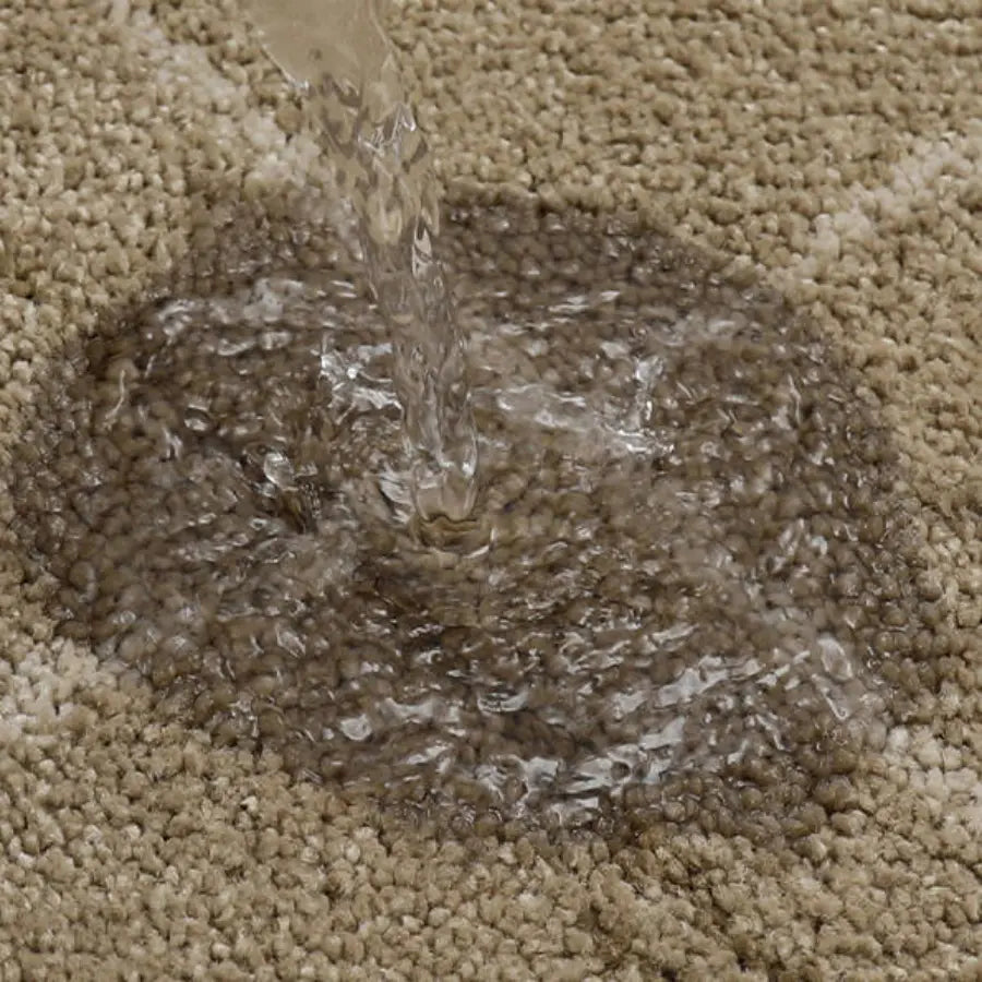 Beige Abstract Buffalo Plaid Kitchen Rug Absorbent Water