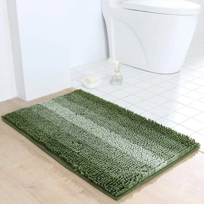 Blue Gradient Stripe Bath Rug for Bath Door