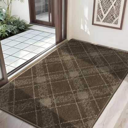 Brown 32x48 Plaid Door Mats