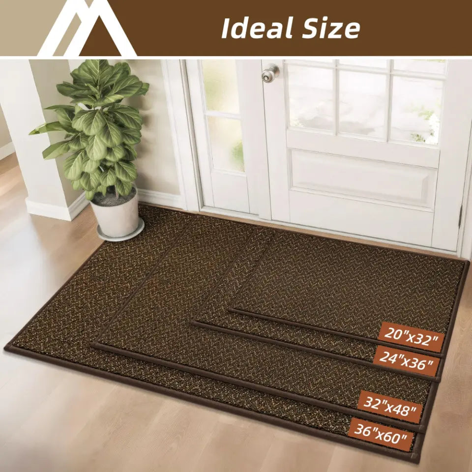 Brown Chevron Door Mats
