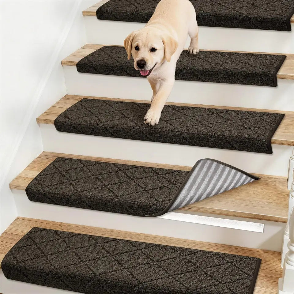 Brown Diamond Bullnose Carpet Stair Treads