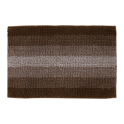 Brown Gradient Stripe Bath Rug