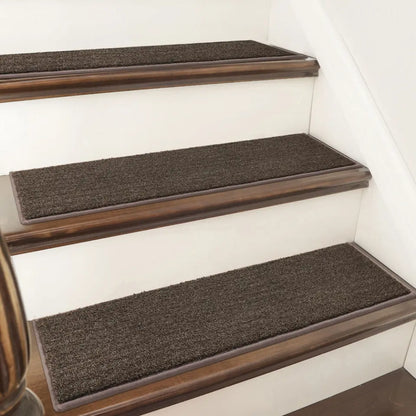 Brown Plain Color Rug Treads for Steps