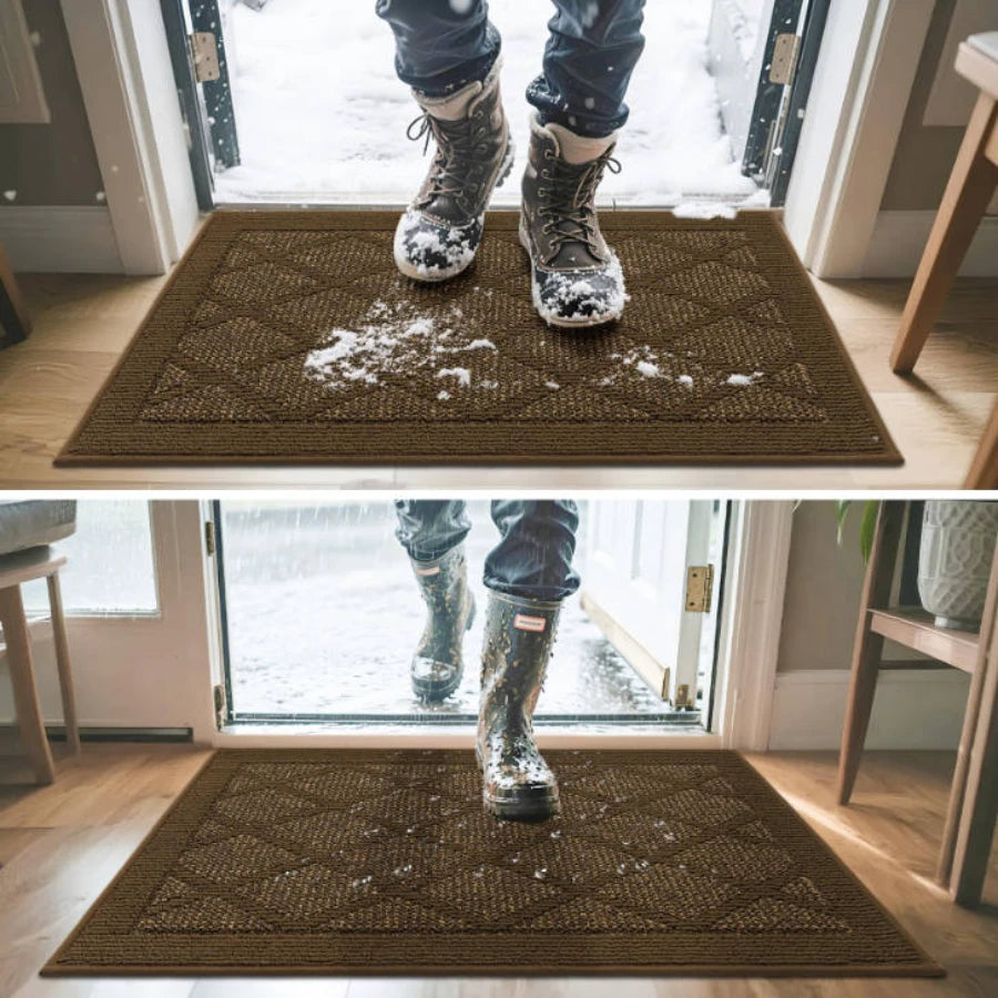 Capture Snow Water and Mud Plain Diamond Door Mats