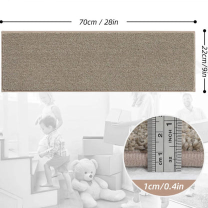 Dimension of Plain Color Rug Treads for Steps