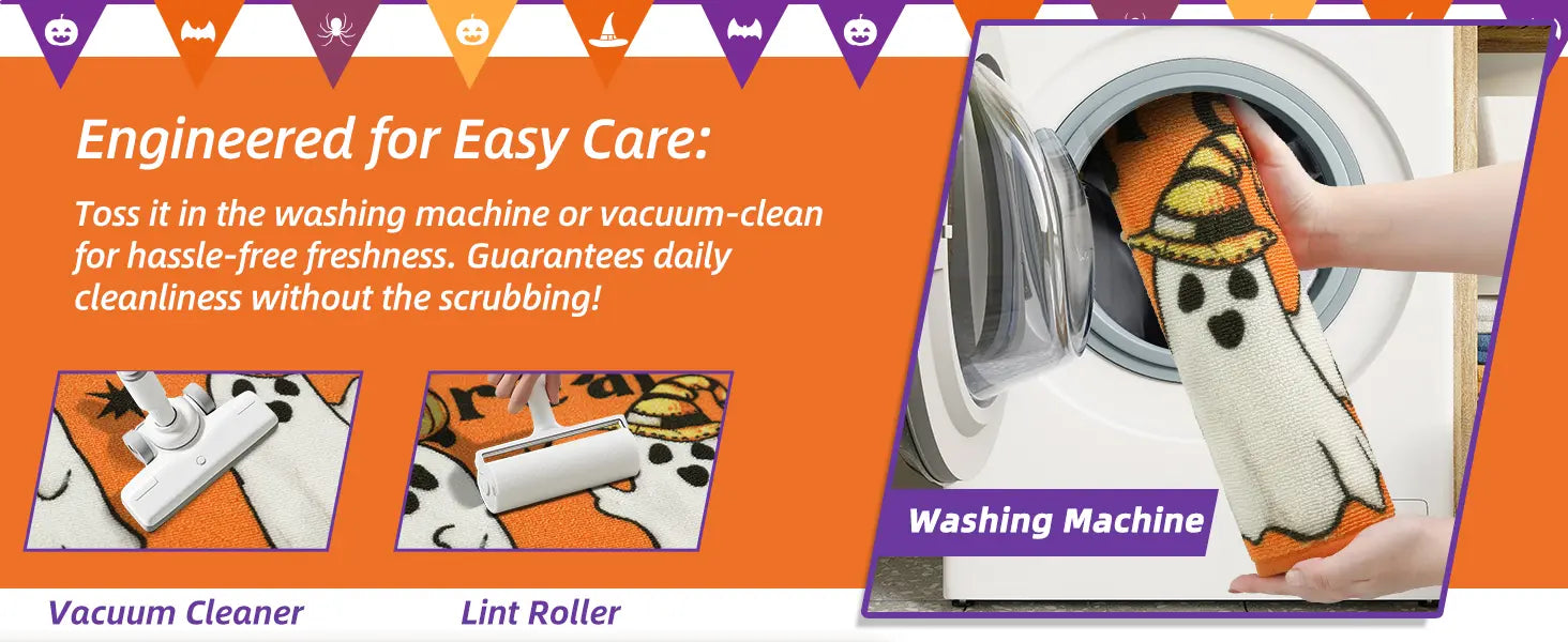 Easy Care Trick or Treat Halloween Kitchen Mat