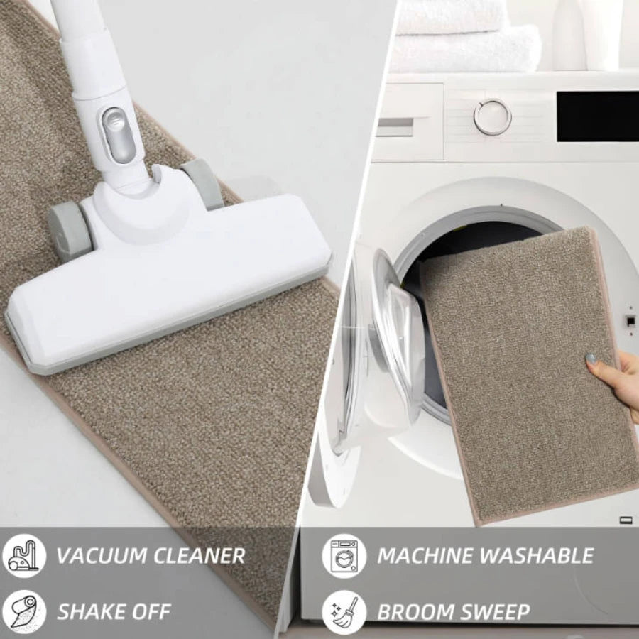 Easy to Clean Plain Color Rug Treads for Steps