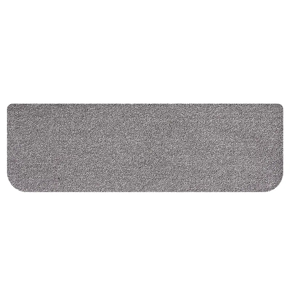 Grey stair treads on a white background